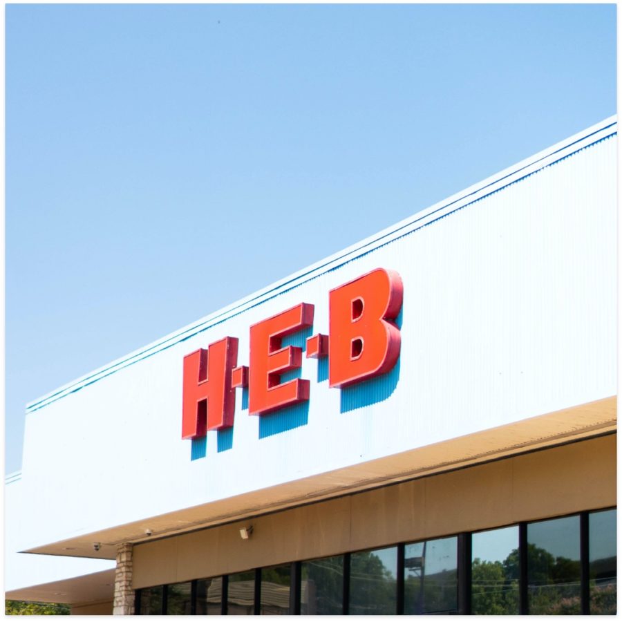 HEB grocery store sign